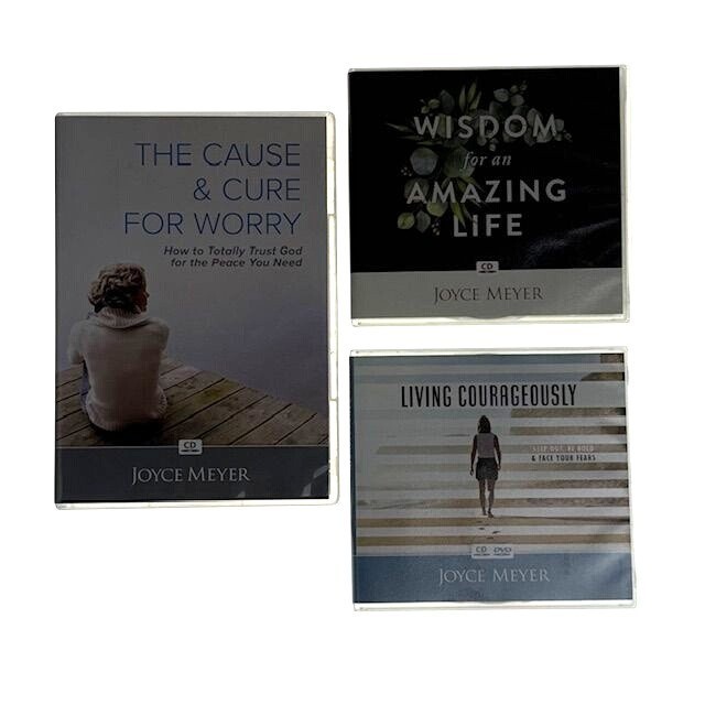 Joyce Meyer The Cause Cure For Worry Living Courageously Wisdom Amazing Life CDs