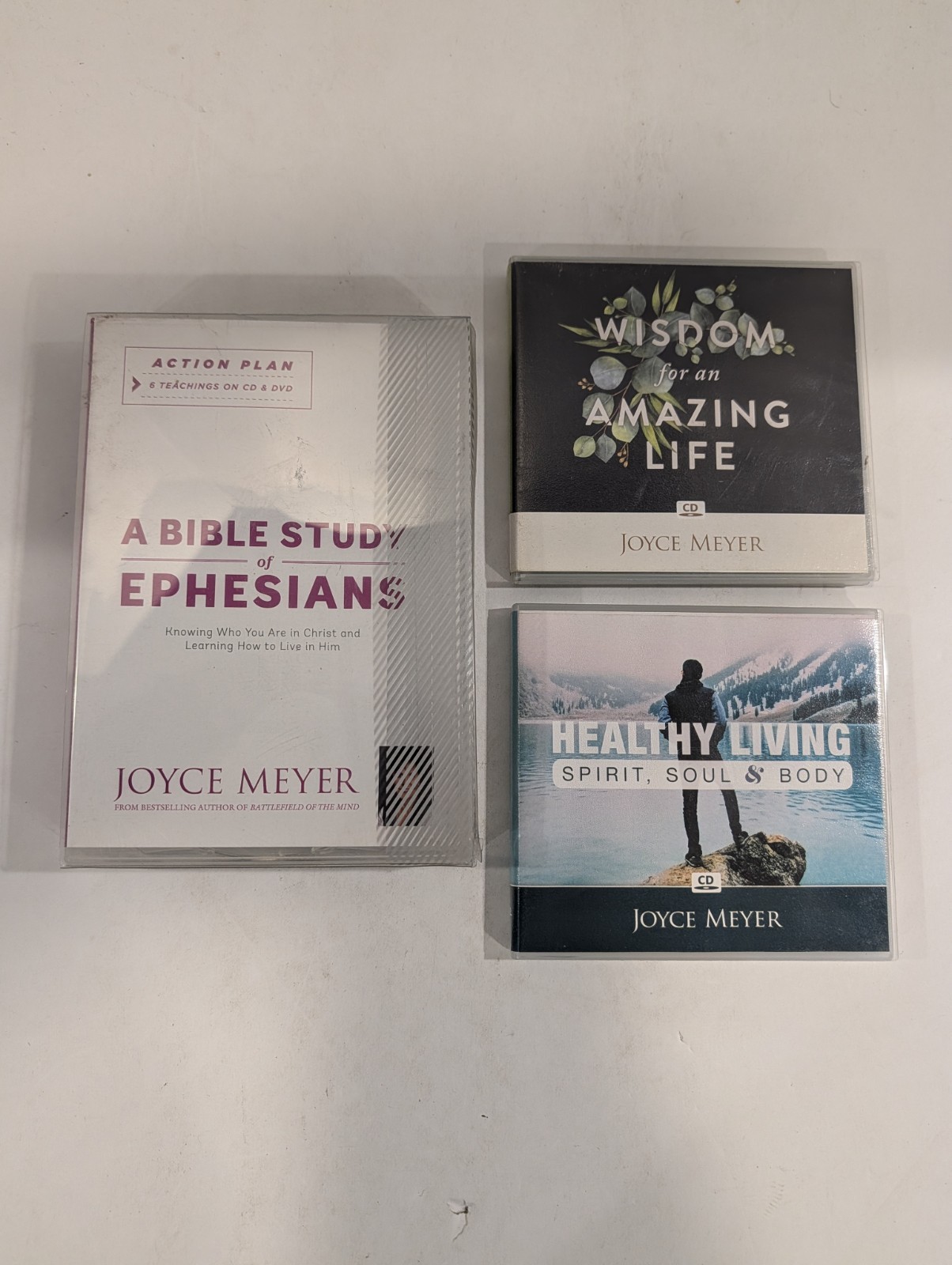 3 Lot Of Joyce Meyer Ministries Audio CDs & DVDs — Christian Living, Biblical