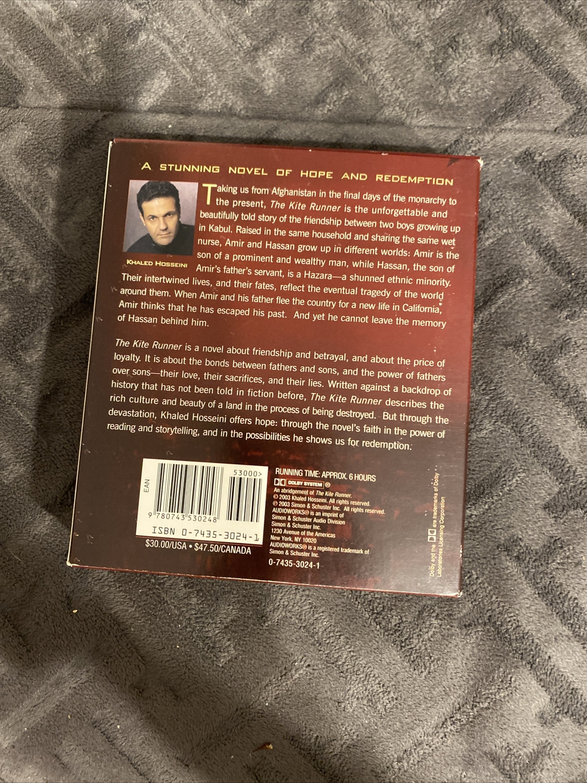 The Kite Runner by Khaled Hosseini (2003, Compact Disc, Abridged edition)
