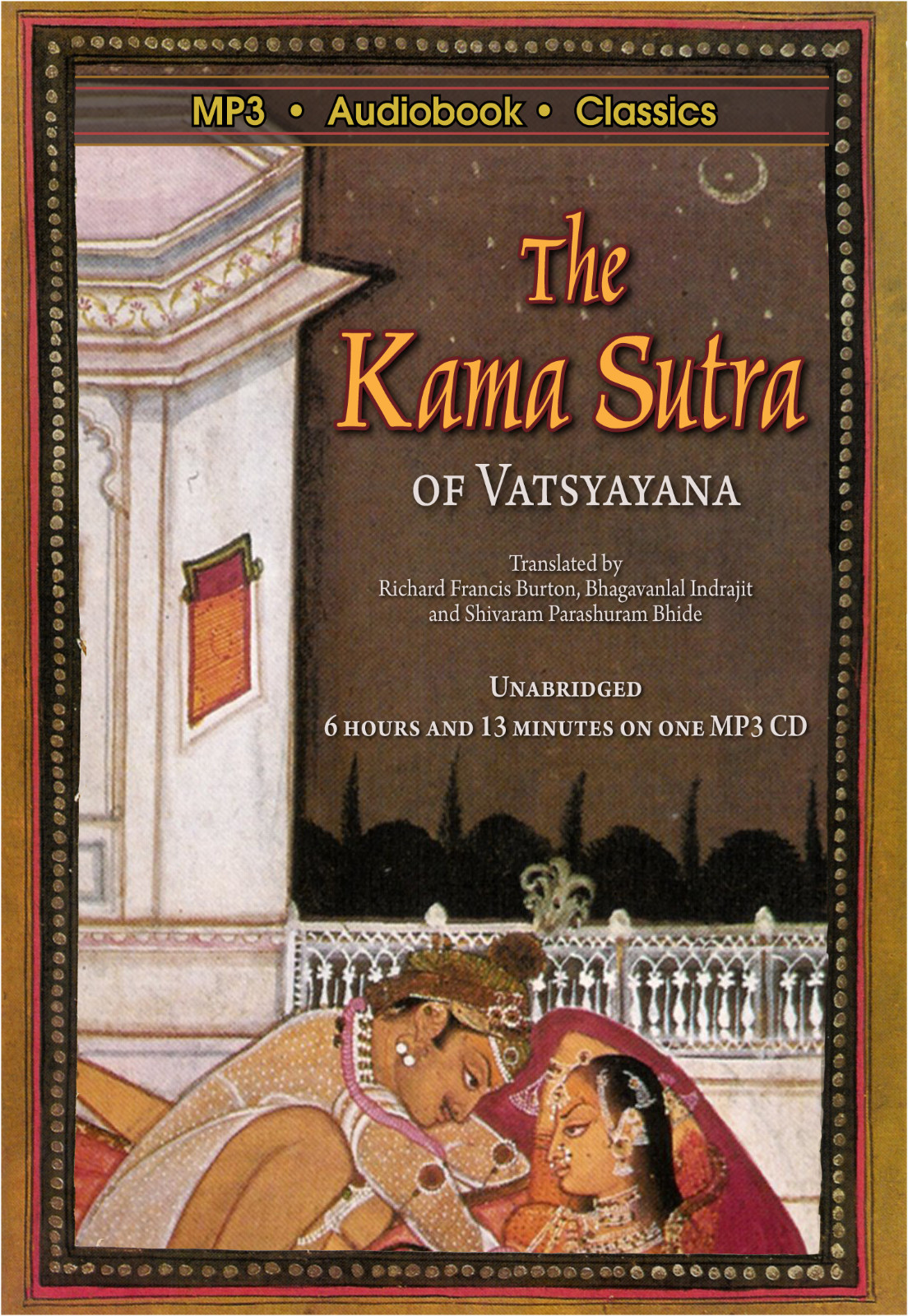The Kama Sutra — Unabridged MP3 CD Audiobook in DVD case