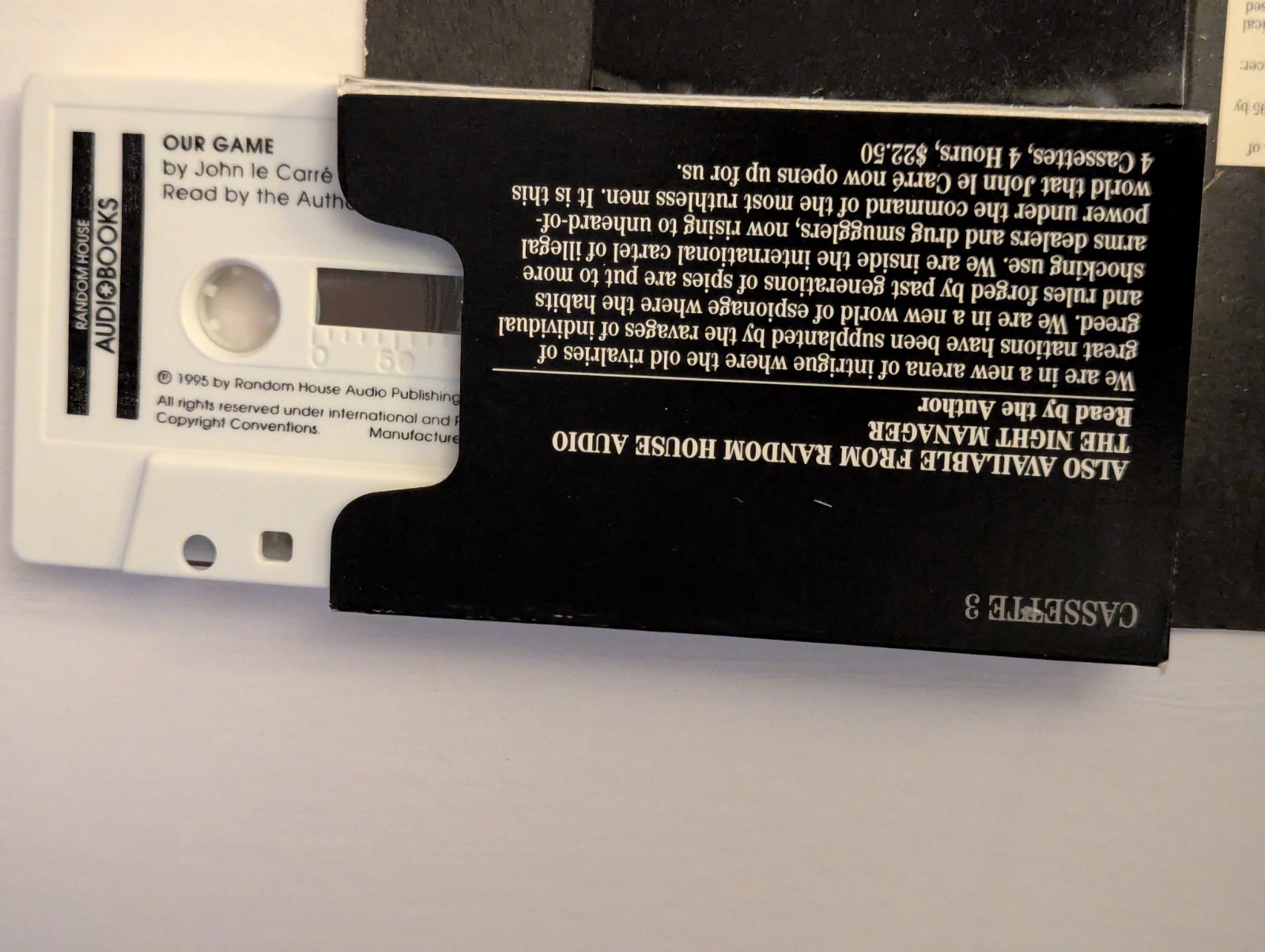 1995 4 Audio Tapes OUR GAME Read by the Author John le Carre