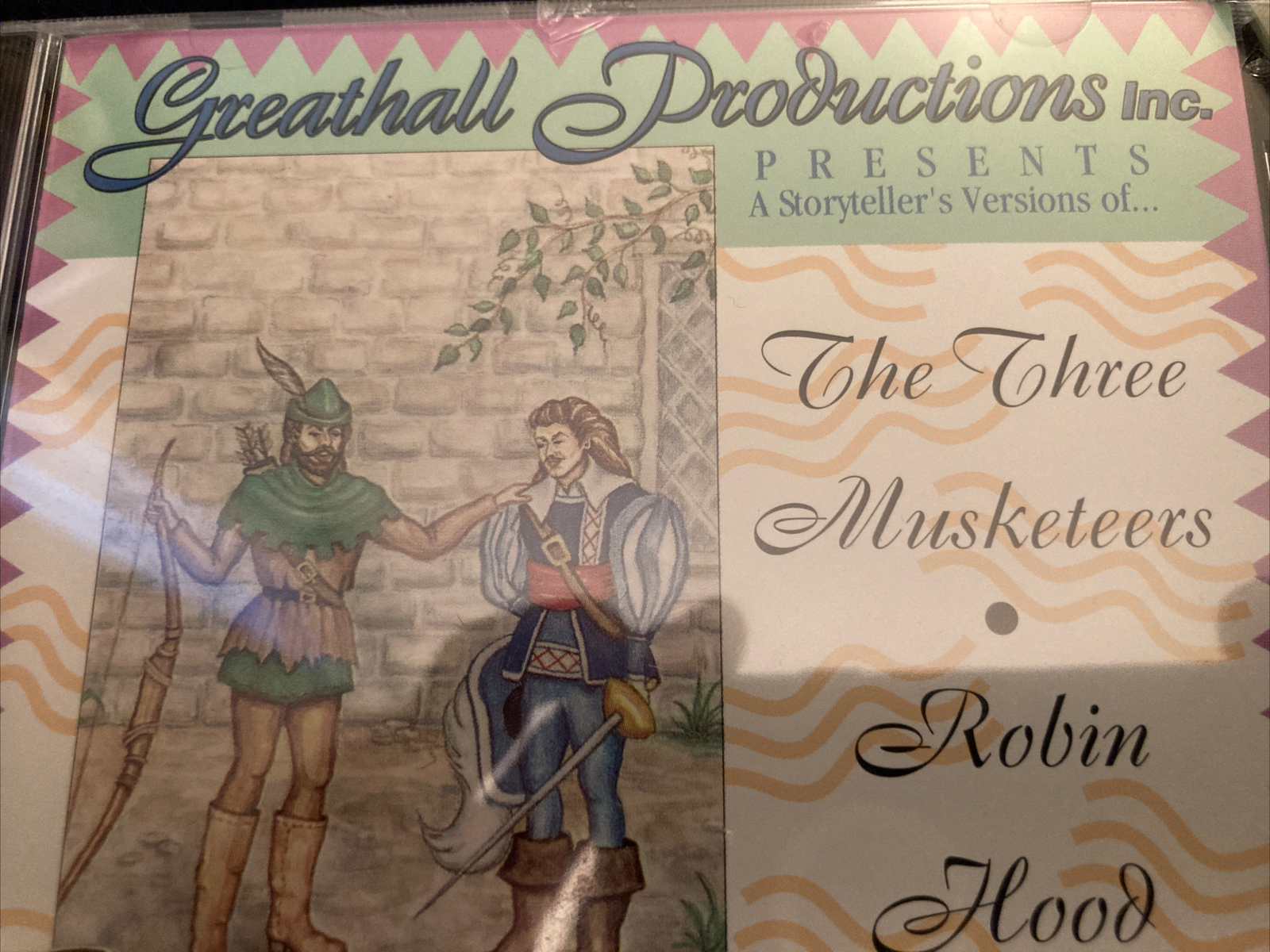 The Three Musketeers/Robin Hood Audio CD New Sealed Stories Jim Weiss Case Crack