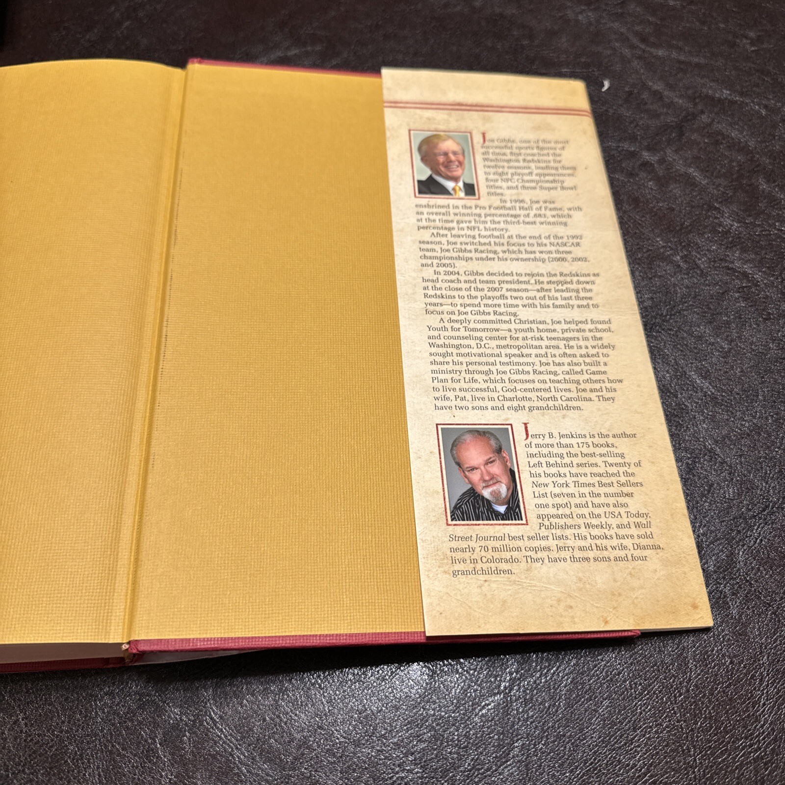 **Signed** Game Plan for Life: Your Personal Playbook for Success, Gibbs, Joe