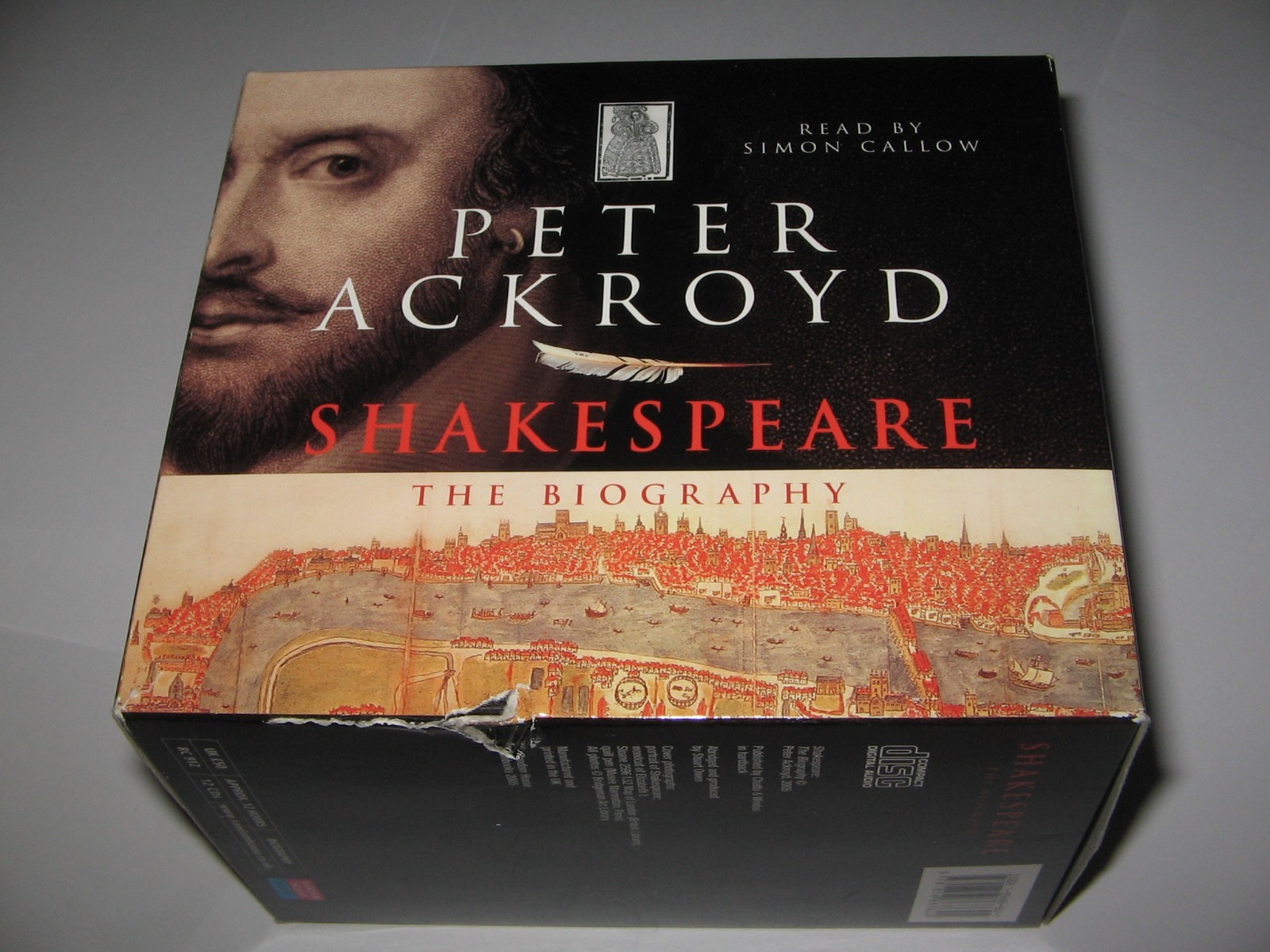 PETER ACKROYD SHAKESPEARE : THE BIOGRAPHY Read by Simon Callow (2005) 12 CD Set