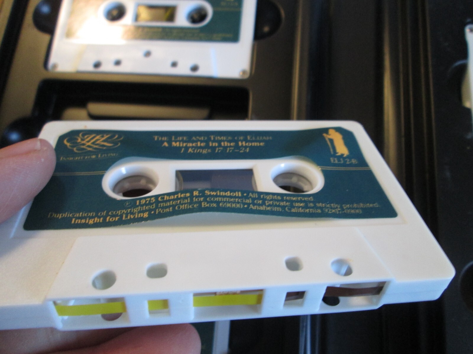 Charles Swindoll Life and Times of Elijah 5 Cassette Tape Box Audio Series Set