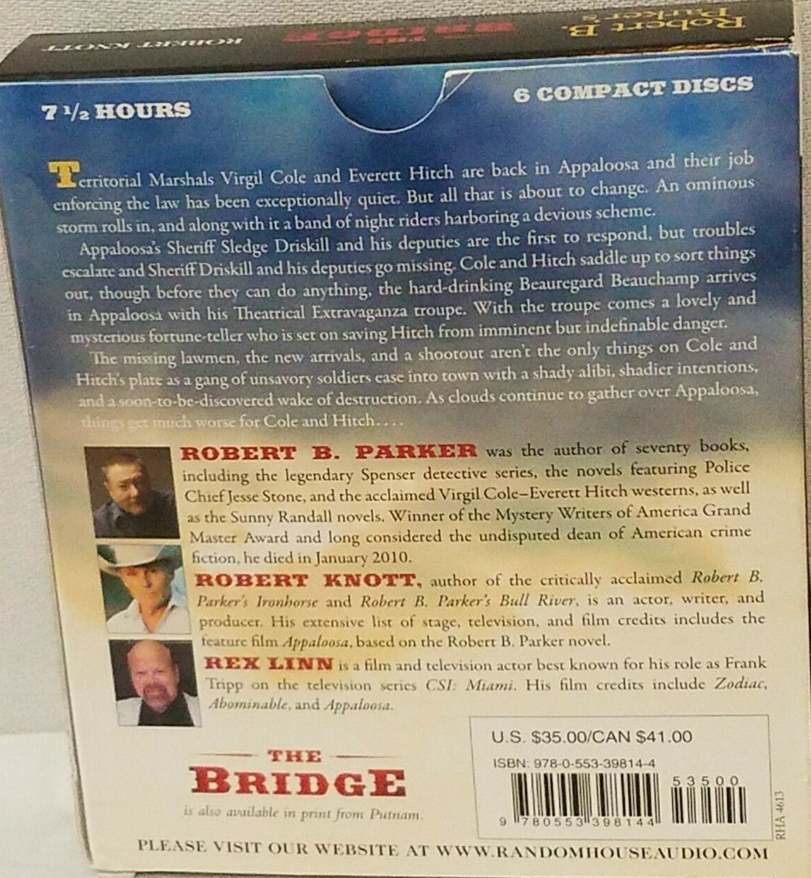 The Bridge 6 Compact Unabridged Discs by Robert B. Parker