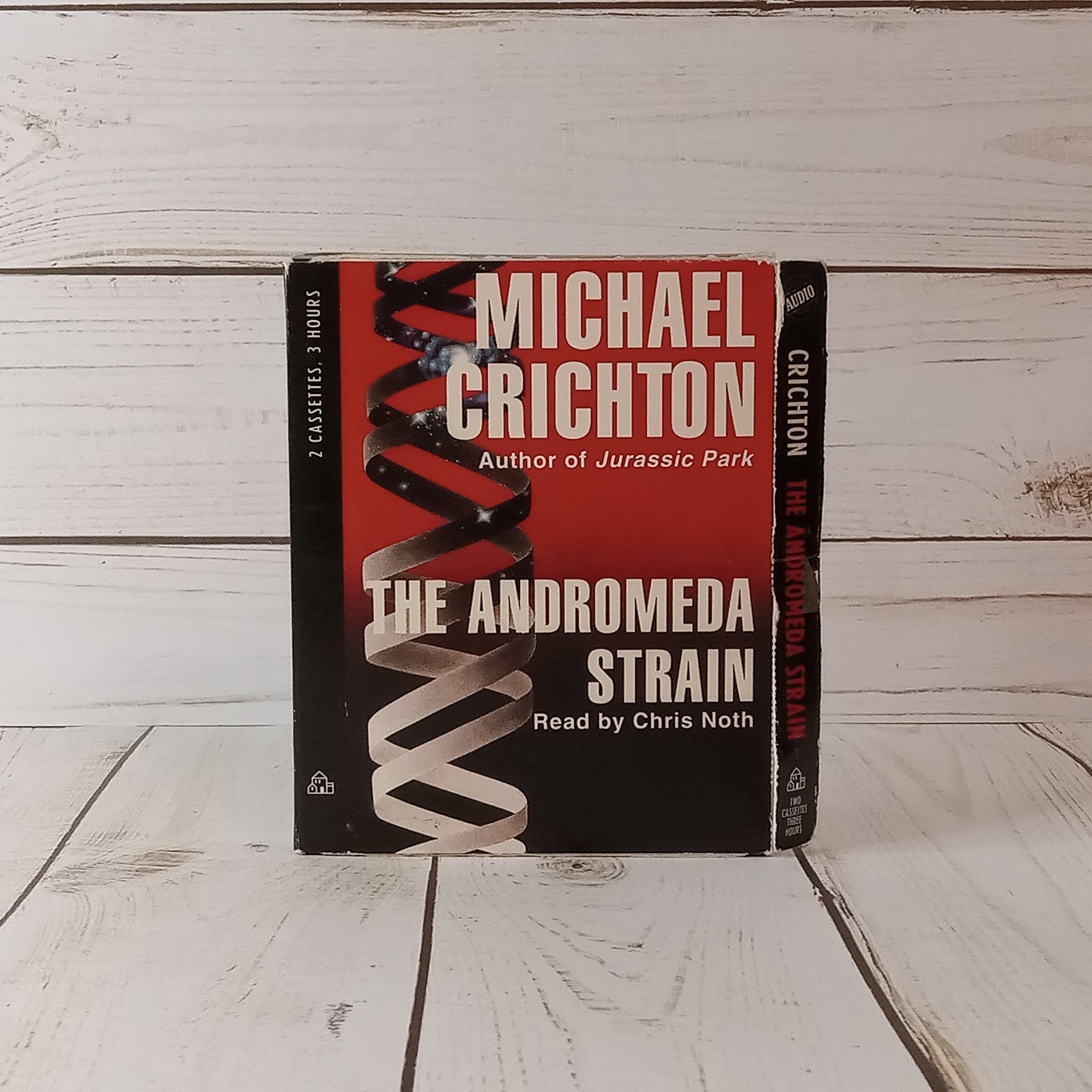 The Andromeda Strain by Michael Crichton Cassette Audiobook Sci-Fi Thriller