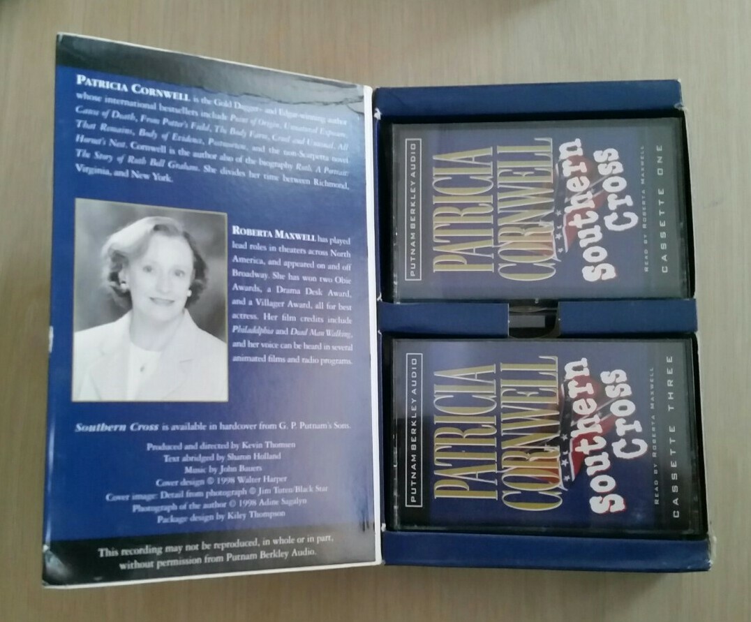 2 Audio Cassette Book Set PATRICIA CORNWELL Black Notice /Southern Cross