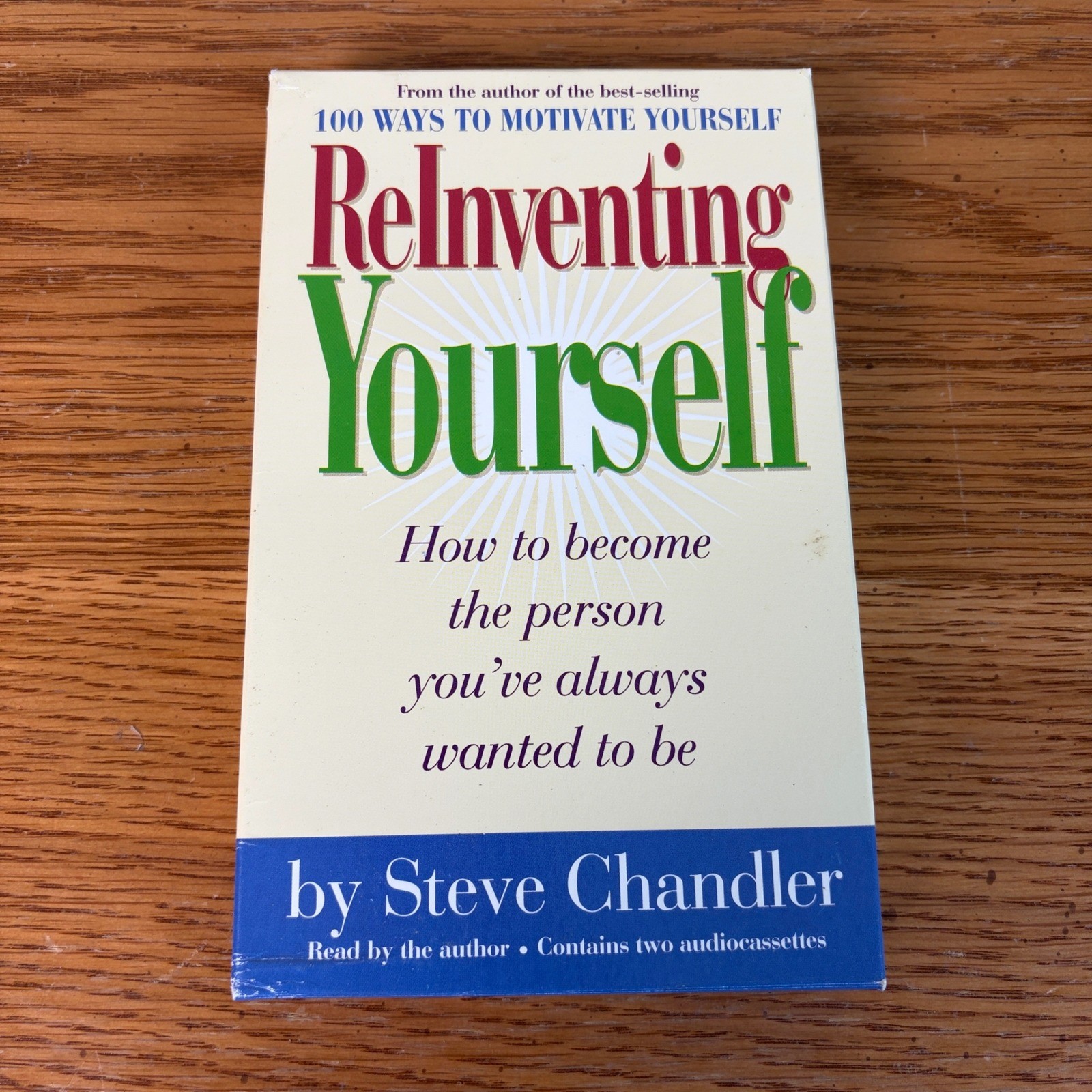 Reinventing Yourself Steve Chandler Audiobook 2 Cassette Tape Set 1998