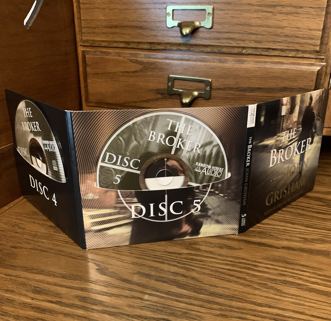 The Broker, Novel by John Grisham 2005, 5 Compact Disc, 6 Hours, Mystery Legal