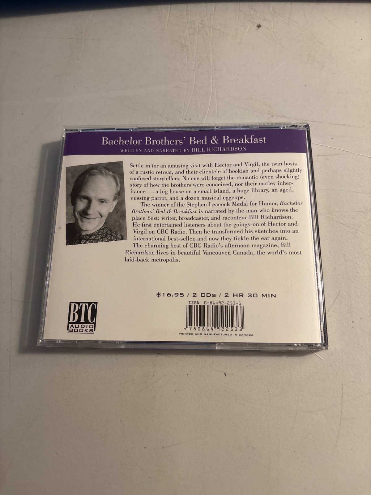 BACHELOR BROTHERS BED & BREAKFAST AUDIOBOOK 2 CD SET BILL RICHARDSON BTC AUDIO