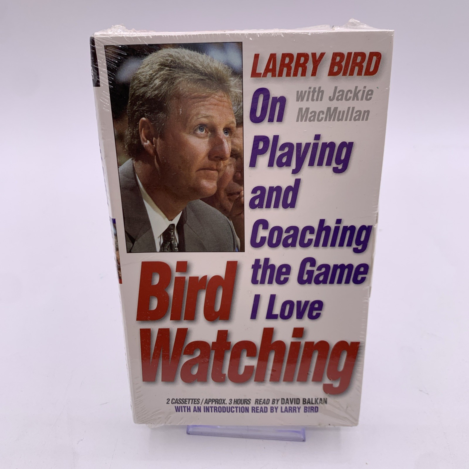 Larry Bird Bird Watching Audiobook Cassette 2 Tape Set Time Warner Sports NBA Ce