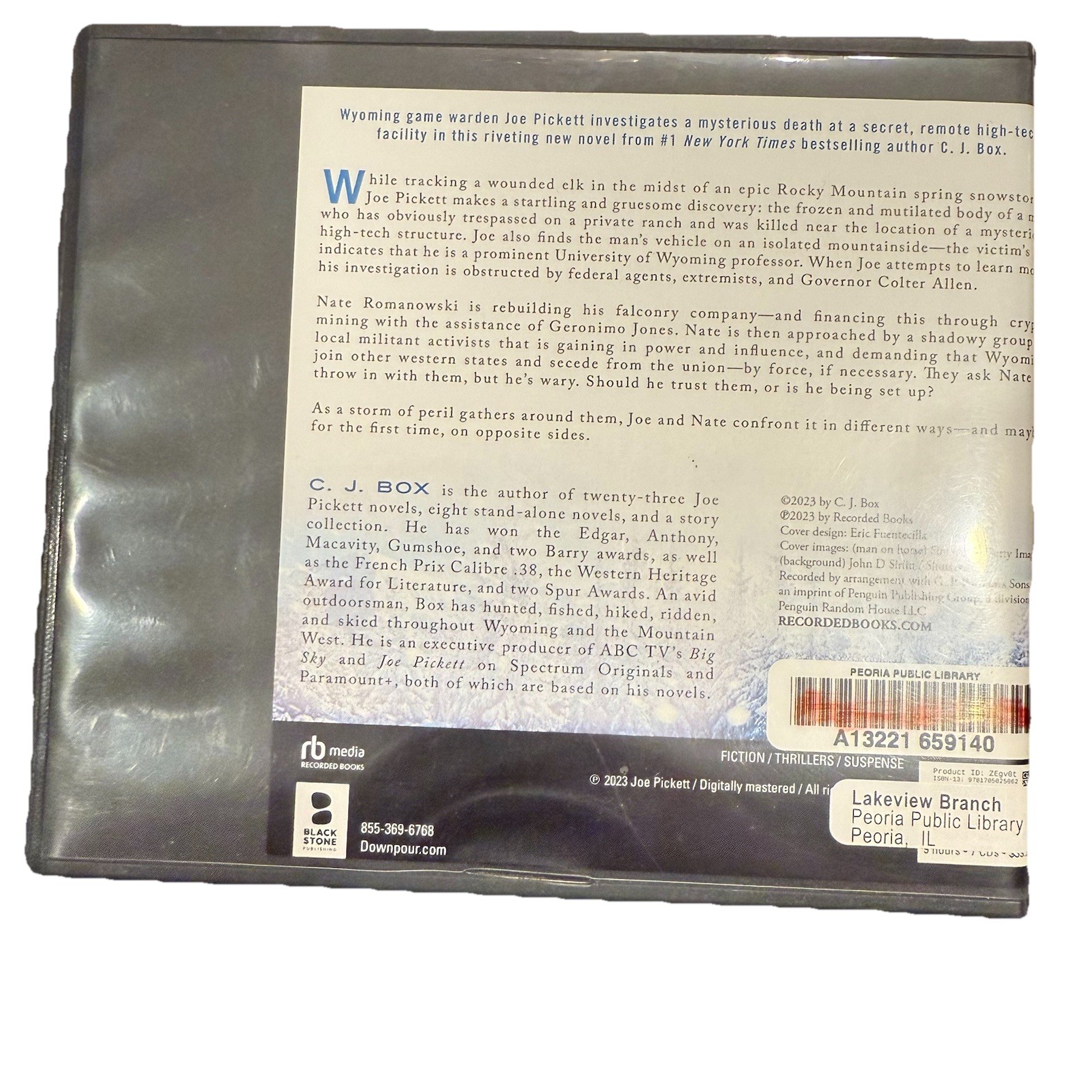 STORM WATCH by C.J. BOX ~ Thriller UNABRIDGED CD AUDIOBOOK EX-Library
