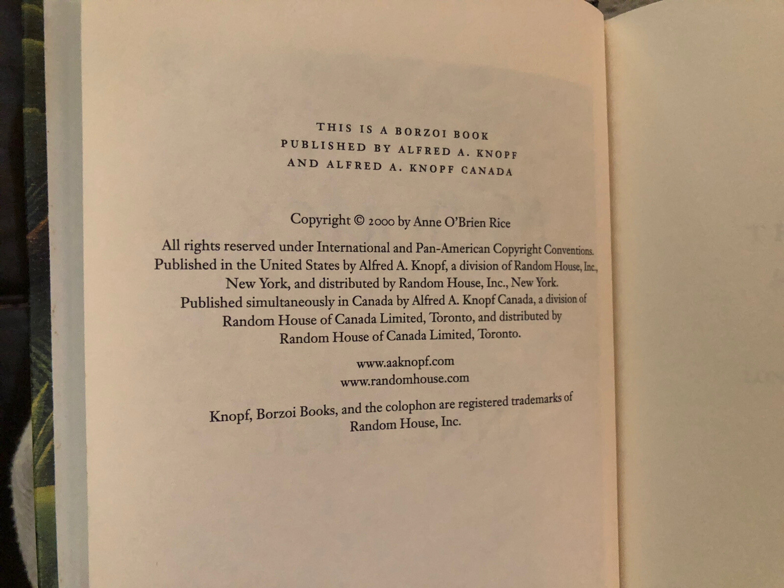 (2000, Hardcover) w/ Dust Jacket Vampire Chronicles Series Merrick by Anne Rice