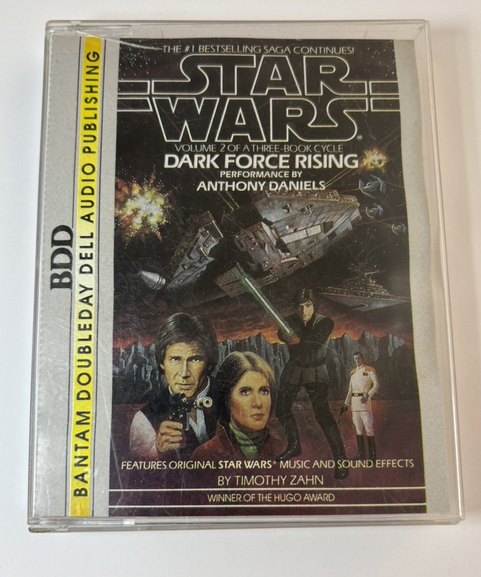 AUDIO BOOK Star Wars Dark Force Rising Read Anthony Daniels 2x Cassette Tapes