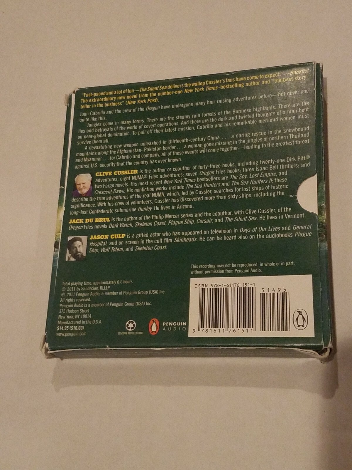 The Jungle (The Oregon Files) By Clive Cussler W/ Jack Du Brul 5 CD Audio Book