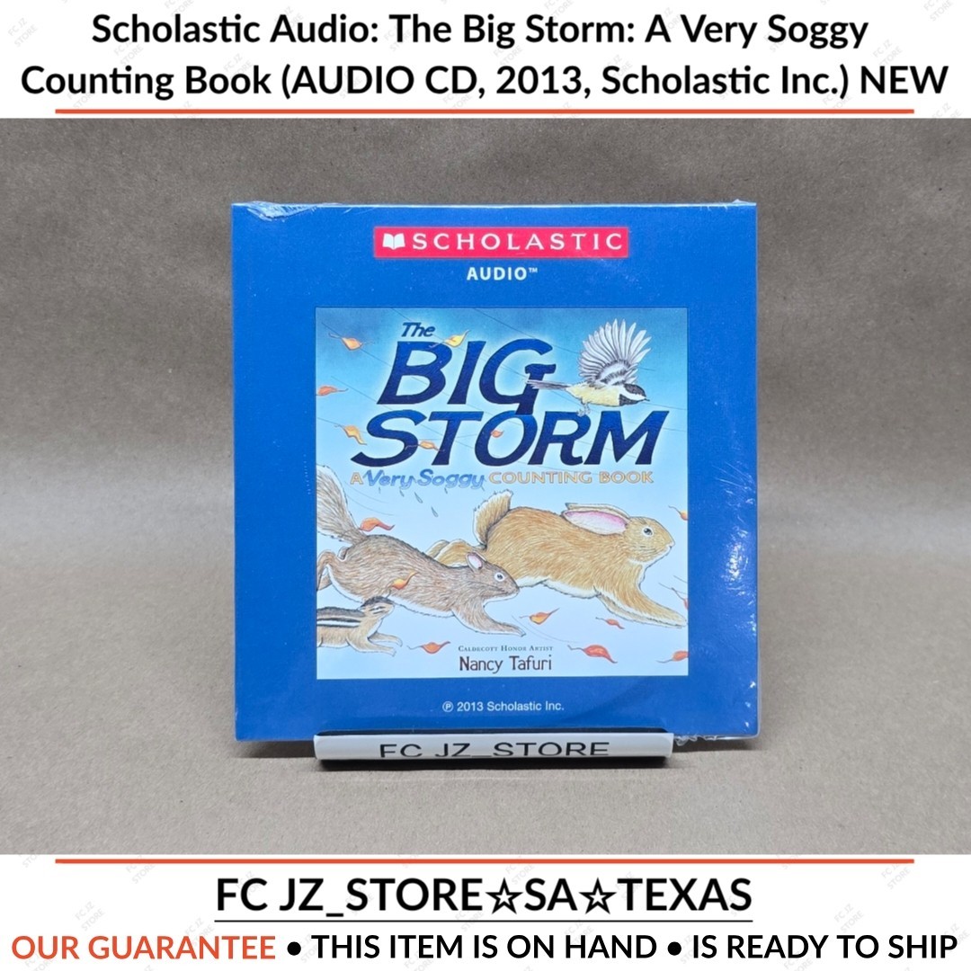 Scholastic Audio: The Big Storm: A Very Soggy Counting Book (AUDIO CD, 2013) NEW