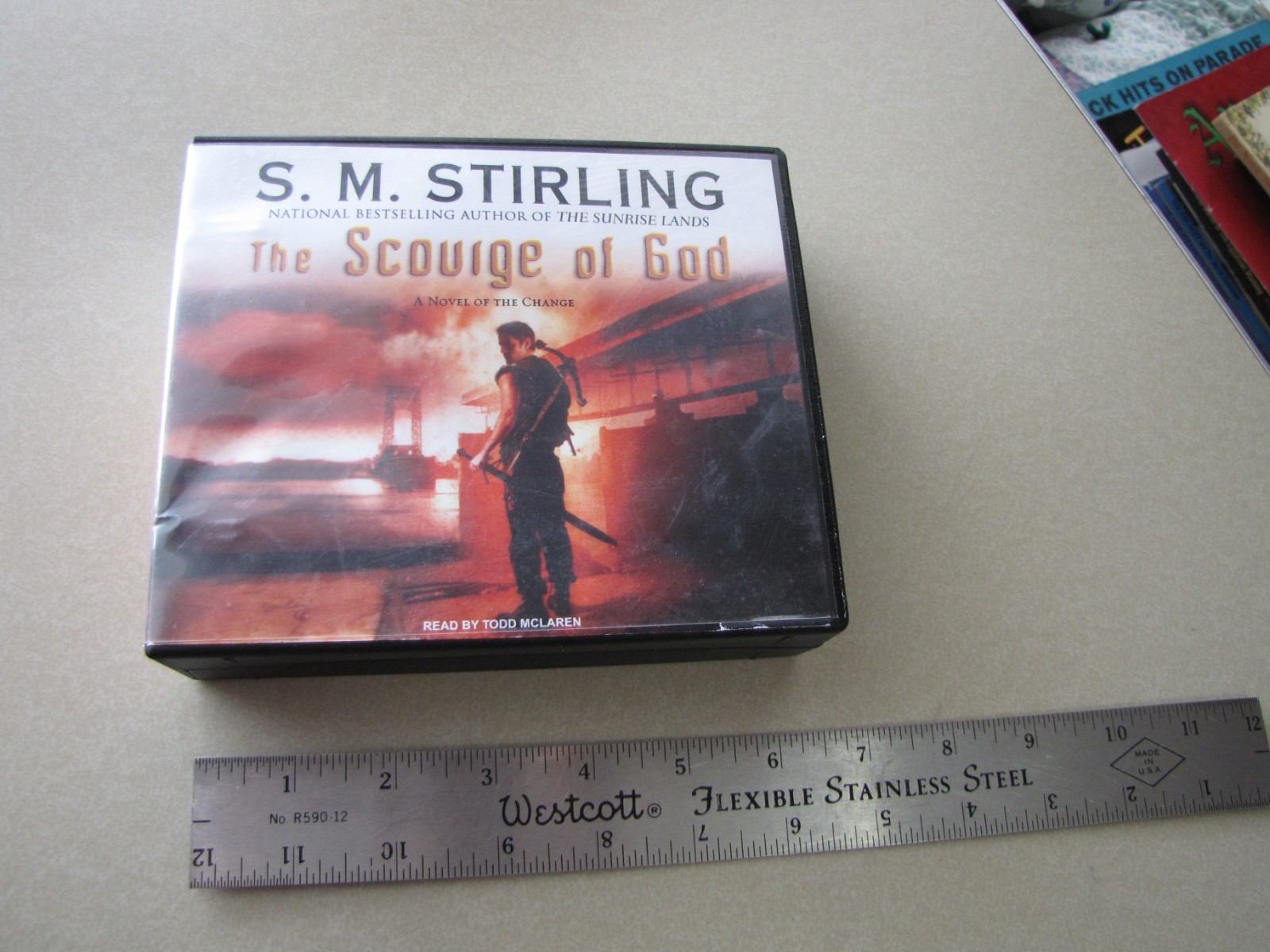 THE SCOURGE OF GOD by S.M. Stirling Audiobook 15 Discs Like New