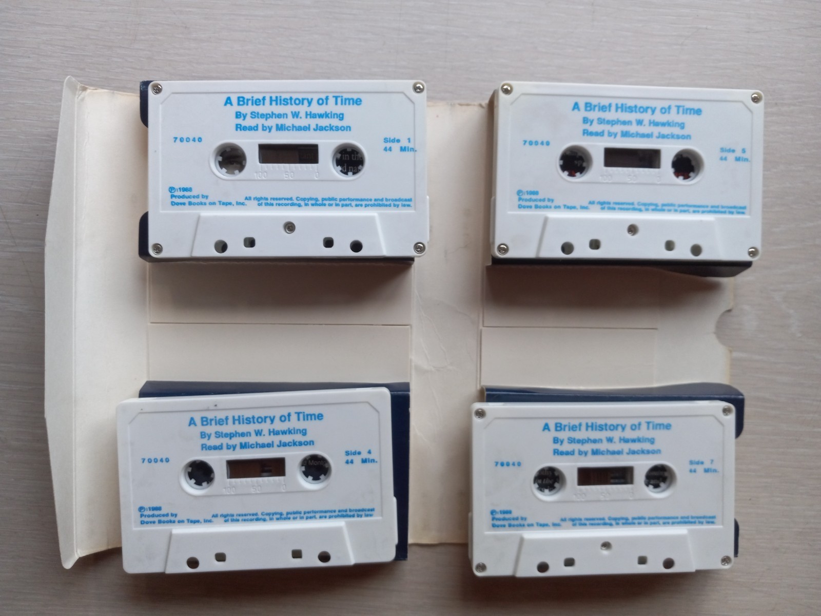 A Brief History of Time- Stephen W.Hawking Audio Book- Vintage 1988 4 cassettes