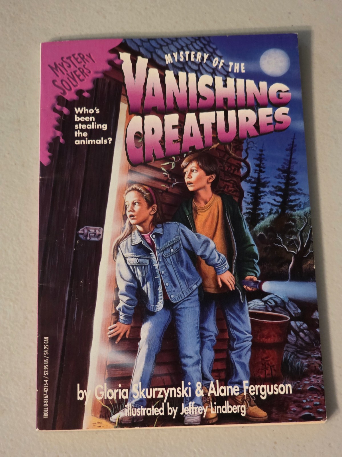 Mystery of the Vanishing Creatures Skurzynski Ferguson Troll Mystery