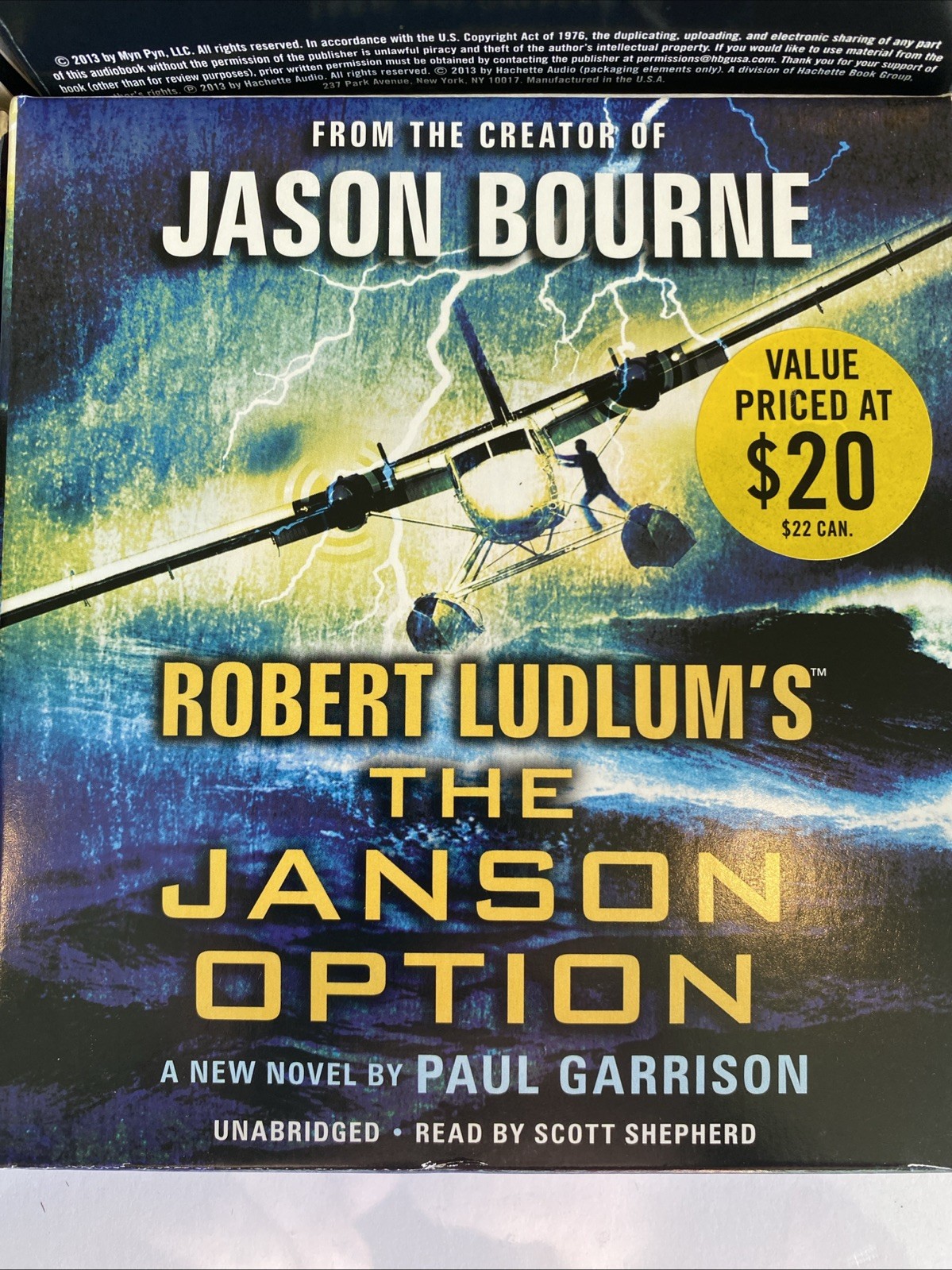 LOT OF 4 ROBERT LUDLUM AUDIO BOOKS on CD Bourne Legacy Utopia Experiment Janson