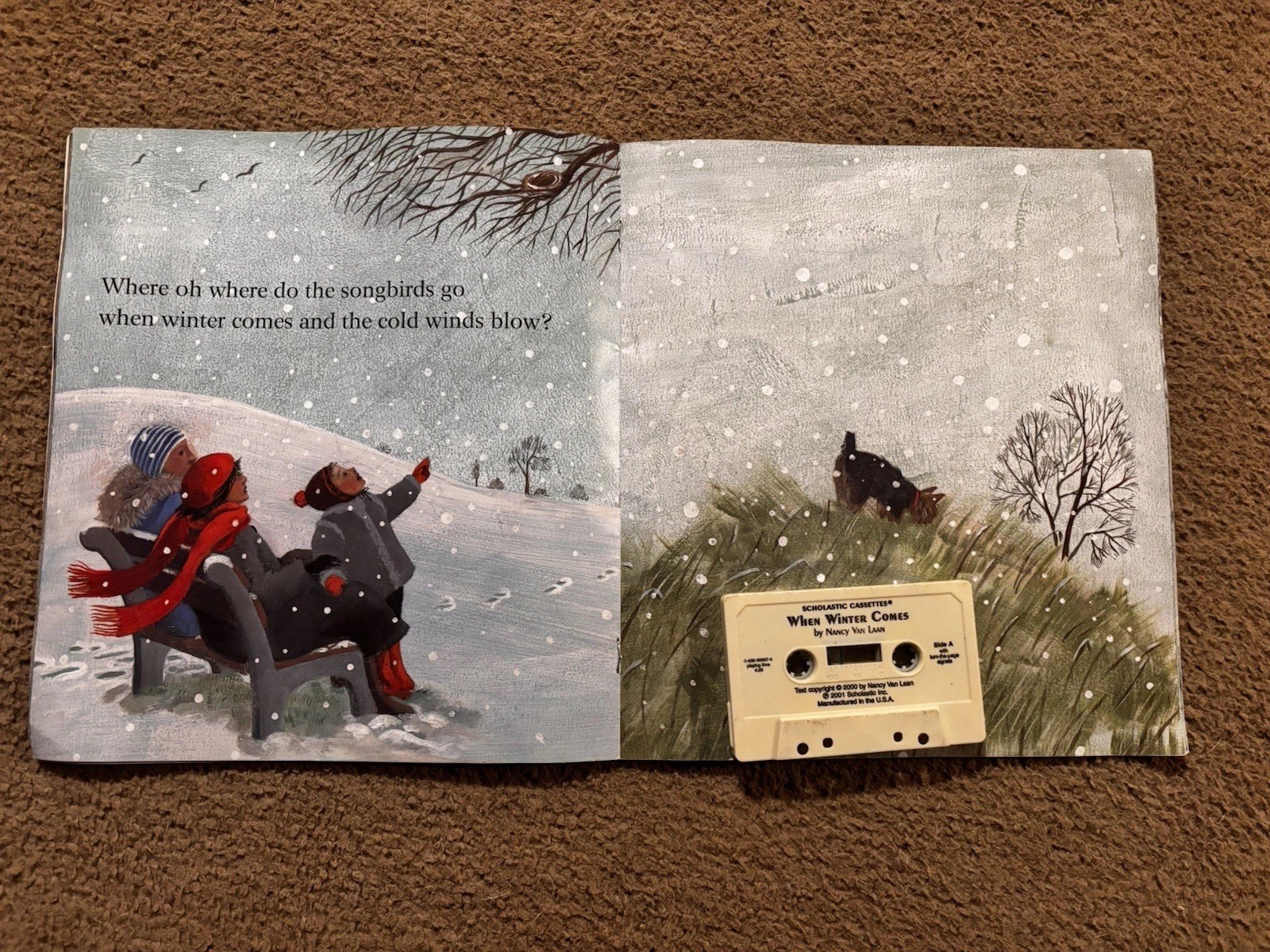 Scholastic Cassettes When Winter Comes by Nancy Van Laan Audiobook Cassette 2000