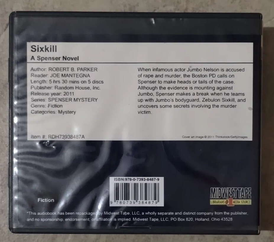 Sixkill by Robert B. Parker 2011 Unabridged Audiobook Read by Joe Mantegna New