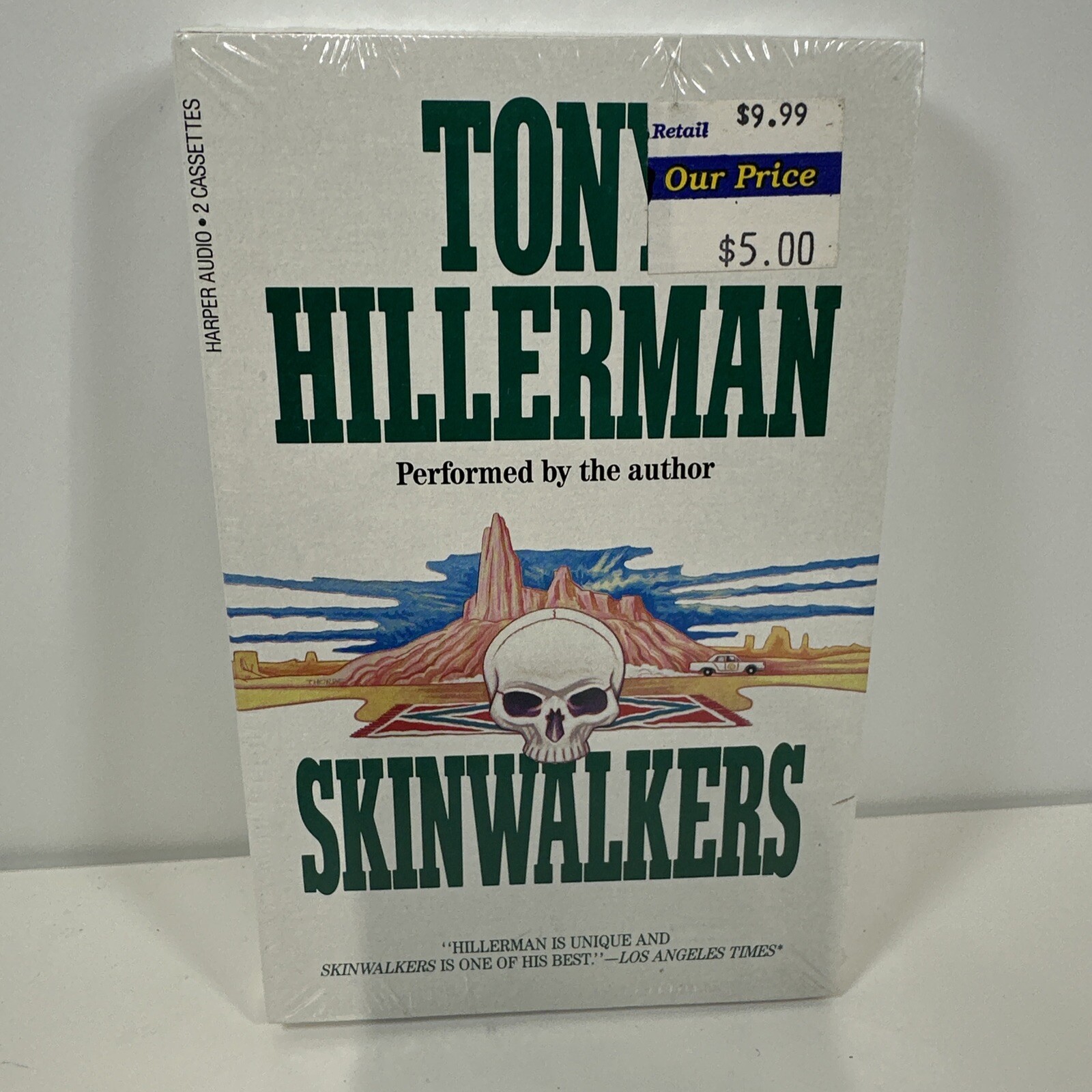 Book Audio Cassette Tony Hillerman Skinwalkers 1990 Dark Wind Abridged