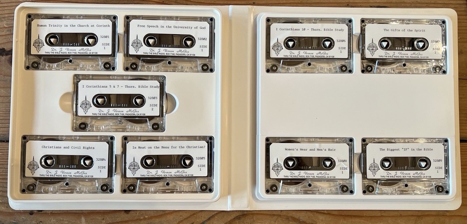 Dr J Vernon McGee I Corinthians Sermon Series Cassette Tape Set w/ Case Vintage