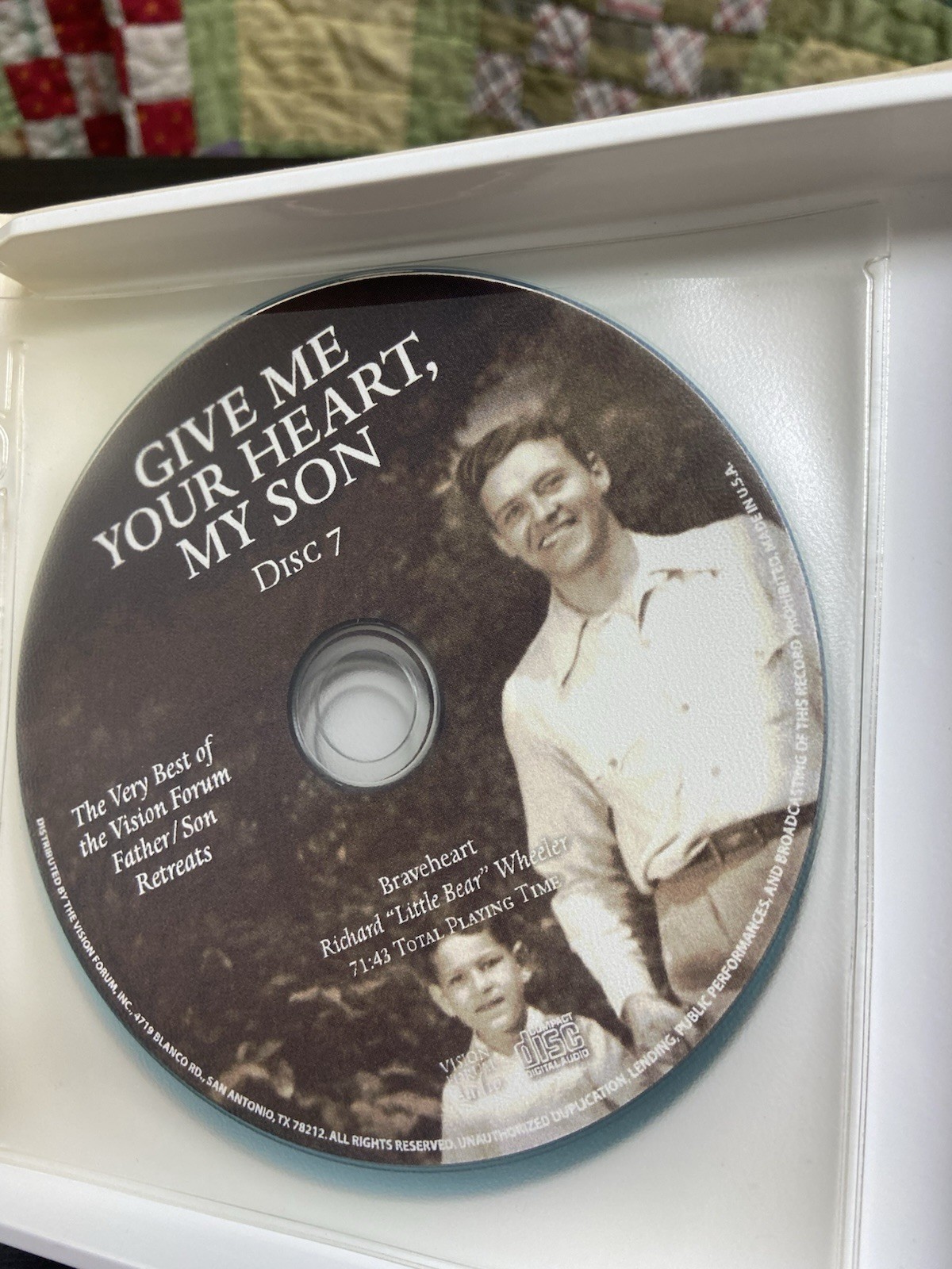 Give Me Your Heart, My Son Father/Son Series Audiobook 8 cds 2003