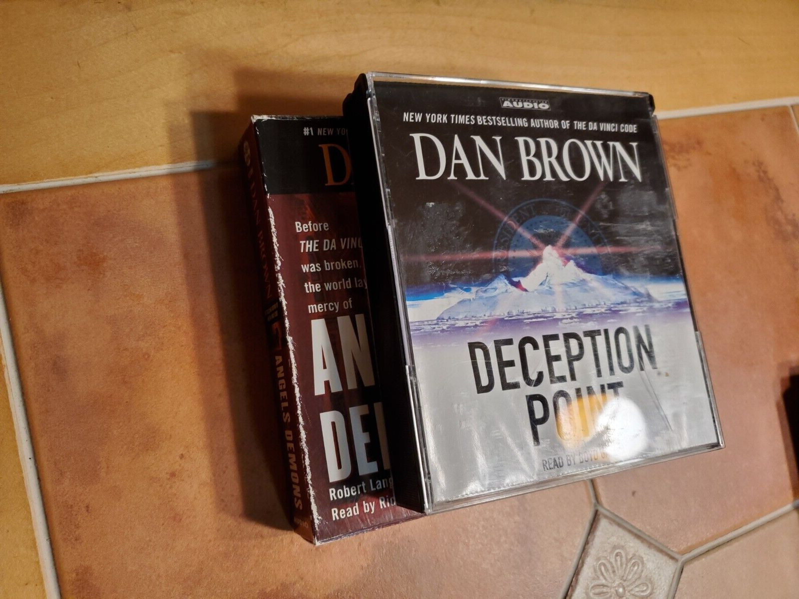 2 Audio CD Books novels by Dan Brown ‘Deception Point’, ‘Angels & Demons’