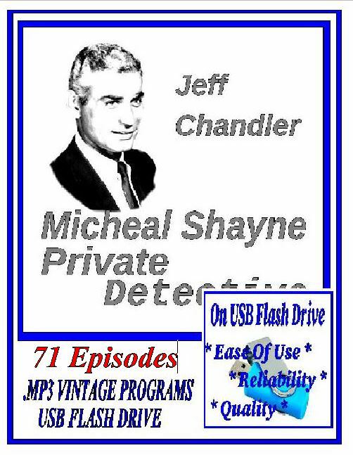 Michael Shayne Detective 71 Choice Oldtime Radio Shows MP3 On USB Flash Drive
