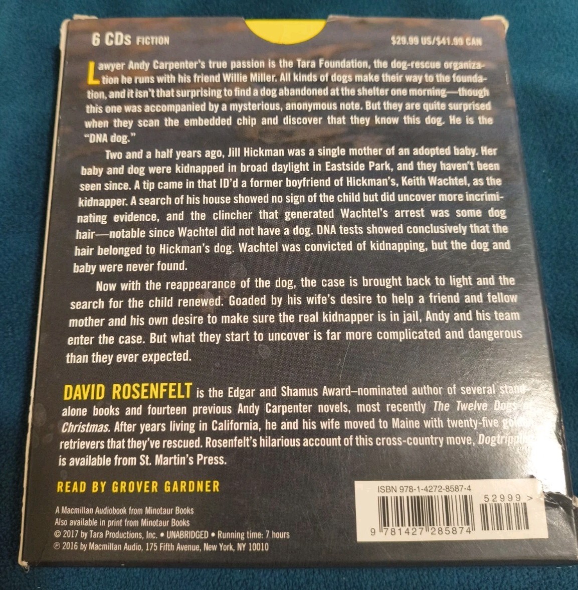 Collared : An Andy Carpenter Mystery by David Rosenfelt (2017, Unabridged)