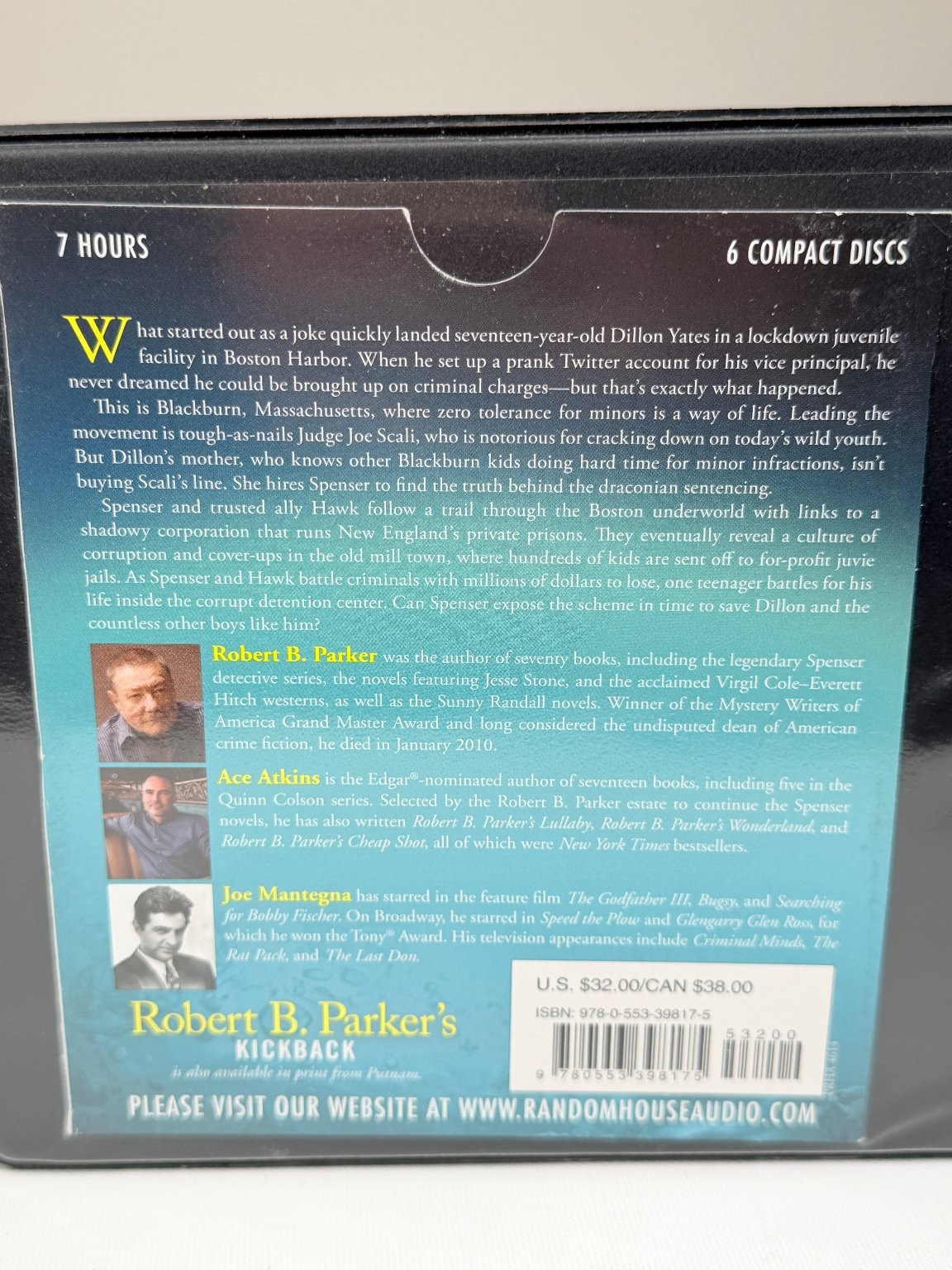 Robert B. Parker’s Kickback by Ace Atkins Audiobook CDs Unabridged 6 Discs