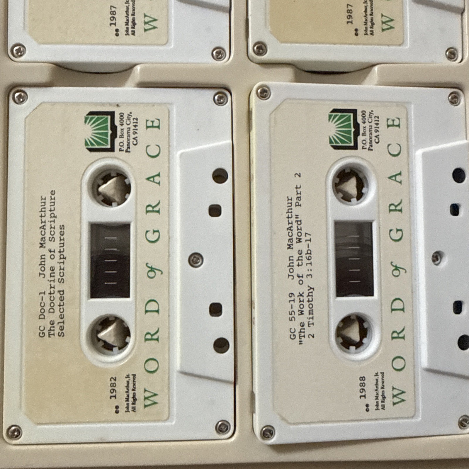 THE TRANSFORMING POWER OF SCRIPTURE 2 TIMOTHY 3:15-17 — JOHN MACARTHUR Cassettes