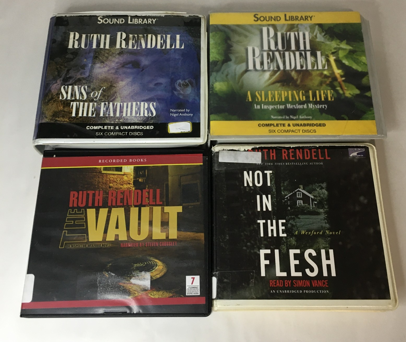 Inspector Wexford Audiobook Lot by Ruth Rendell — CD — Sins Flesh Sleeping Vault
