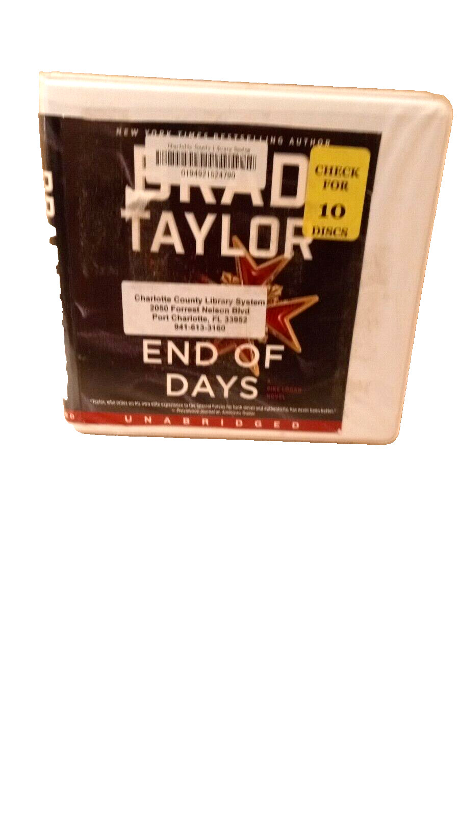 End of Days — A Pike Logan Novel (Audio Book, cd) Brad Taylor, 10 cds, Unabridge