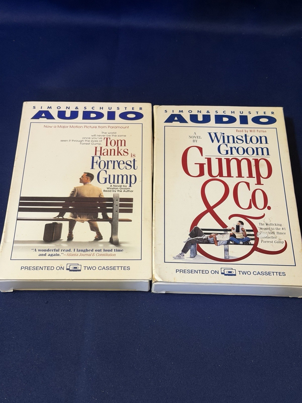Forrest Gump + Gump & Co — Winston Groom Read By Author Cassette Tape Audiobook