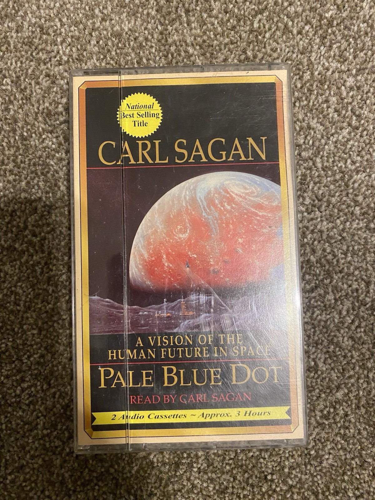 Pale Blue Dot Carl Sagan Cassette Audiobook 1994 Nova 2 Tape Set Read By Author