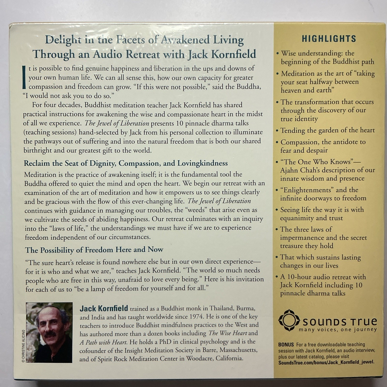 Jewel of Liberation : Essential Teachings on the End of Suffering by Jack…