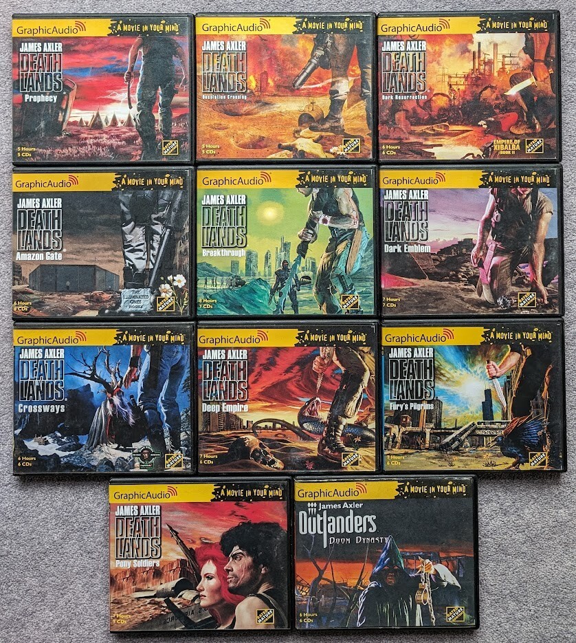 Deathlands Audiobook Lot James Axler Graphic Audio CD Series Movie In Your Mind