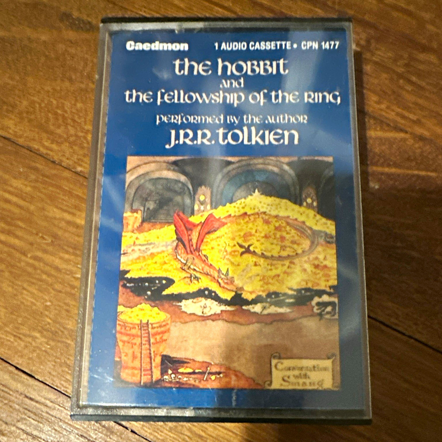 Caedmon The Hobbit & The Fellowship of the Ring Audiobook Cassette Tolkien 1977