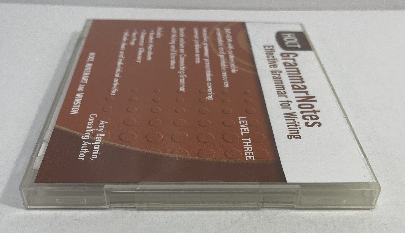 Holt GrammarNotes: Effective Grammar for Writing, Level 3 (DVD-ROM) Brand New!