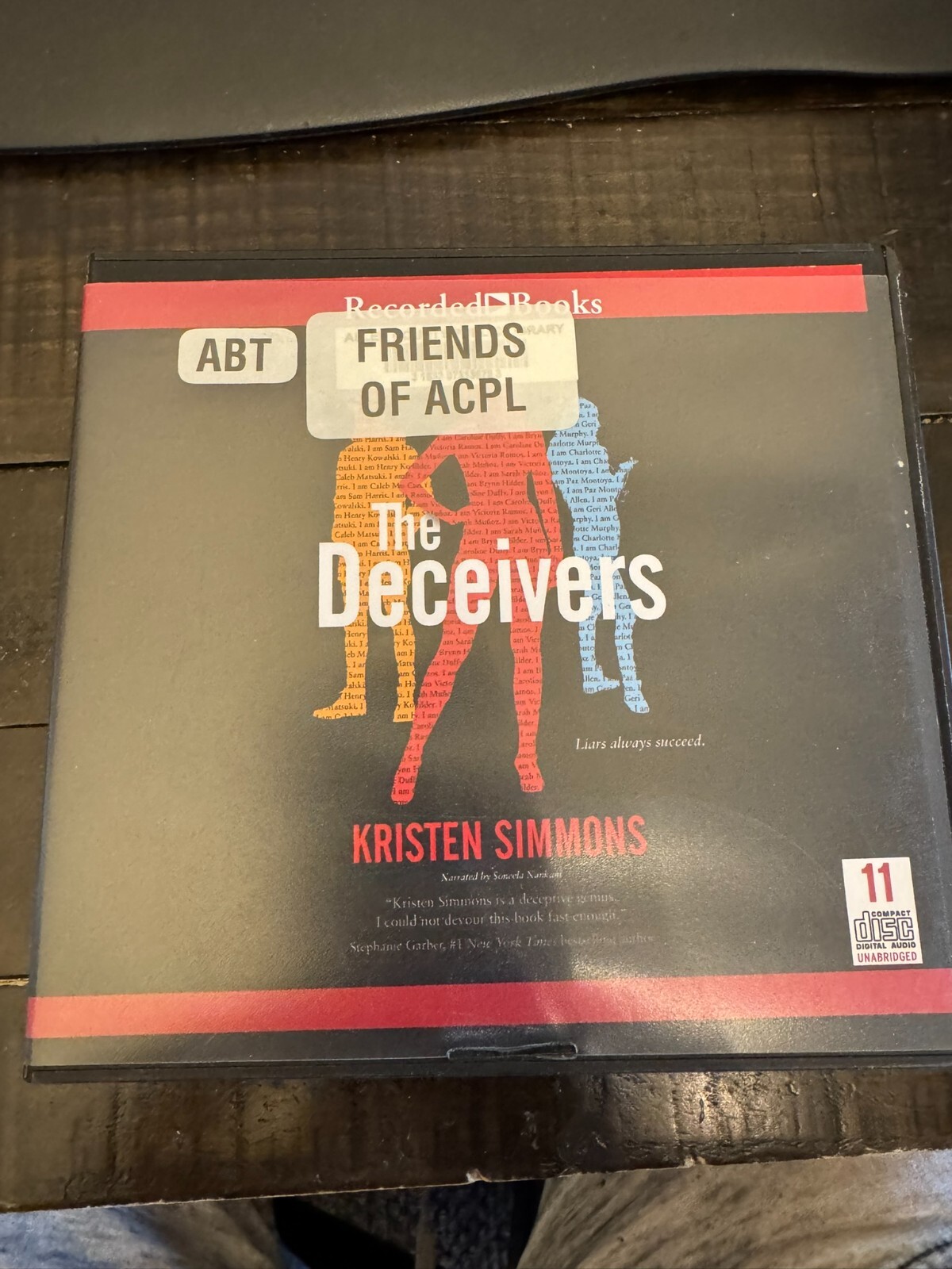 The Deceivers by Kristen Simmons Audio CD Ex-Library