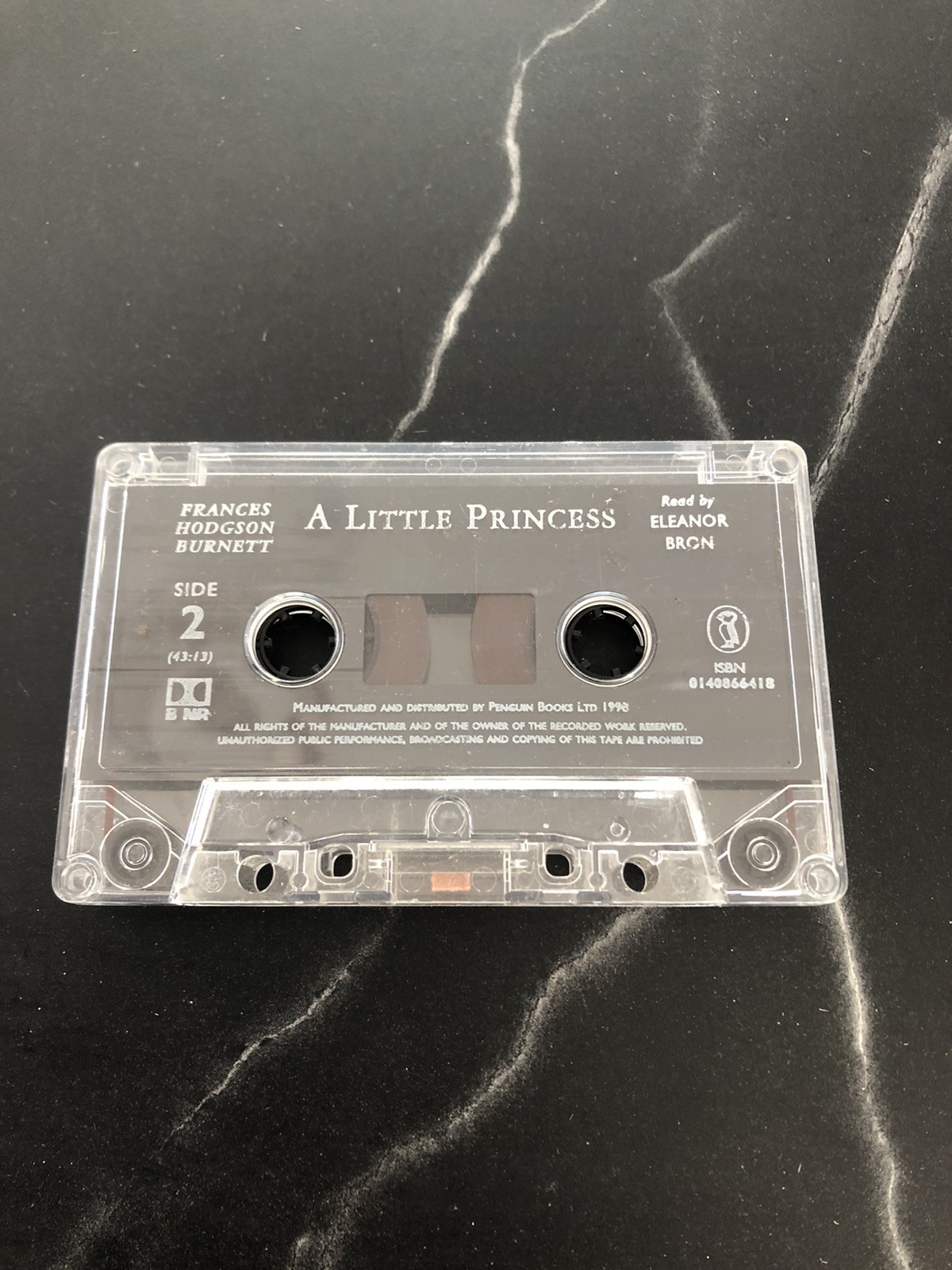 Children’s Audio Cassette — A Little Princess Read By Eleanor Bron — No Cover