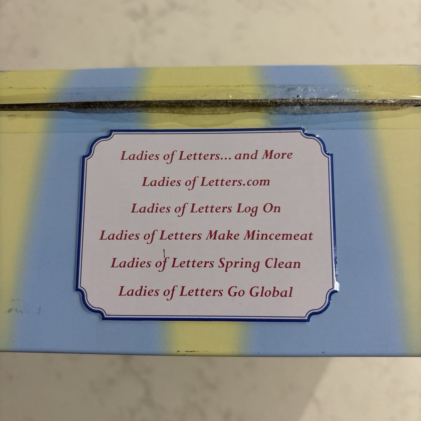 Ladies of Letters Collector’s Edition 10-Disc Tin Box Set BBC 2006 + Recipe Inc.