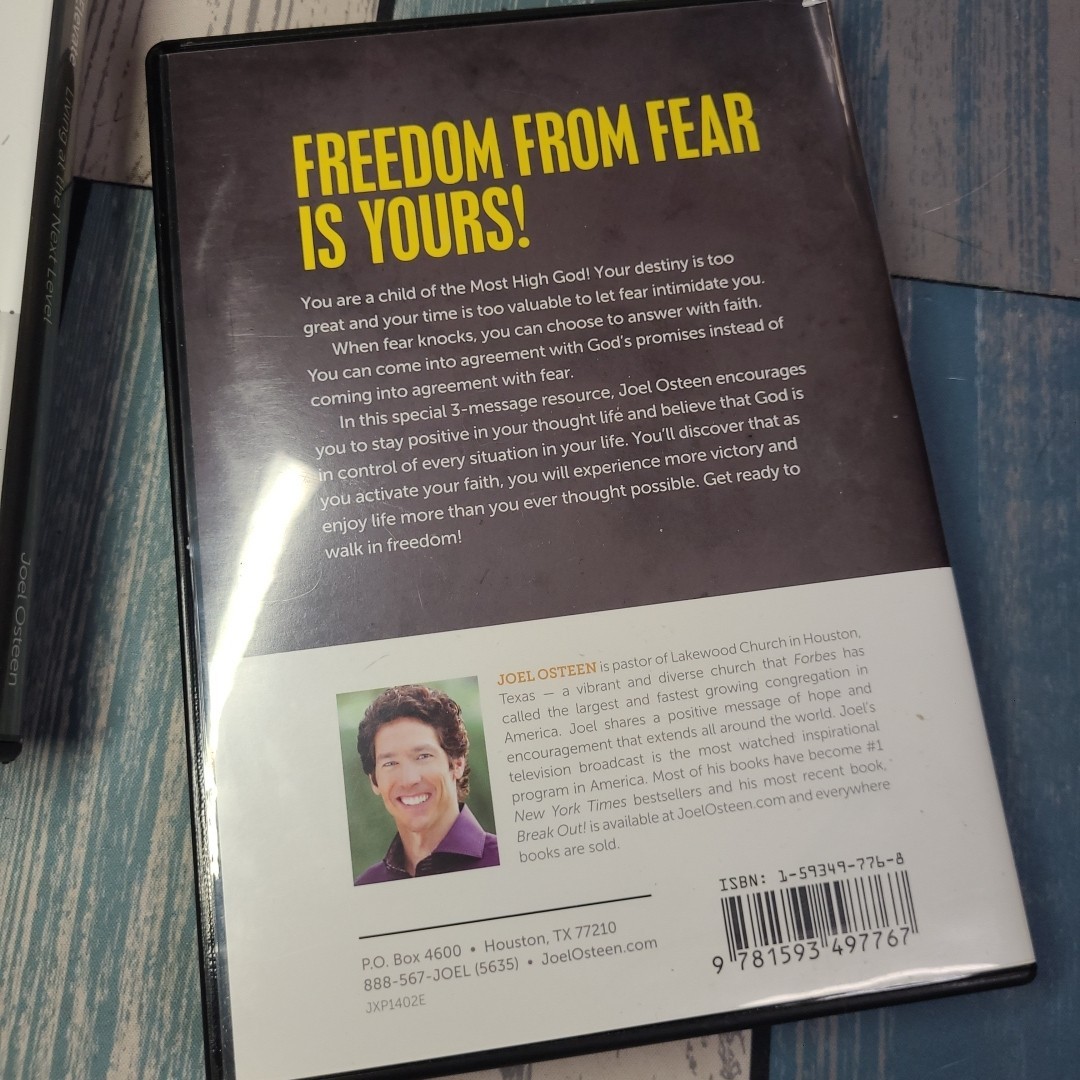 Joel Osteen 3 DVD CD LOT FEARLESS + Restore GODS Plan + ELEVATE the Next Level