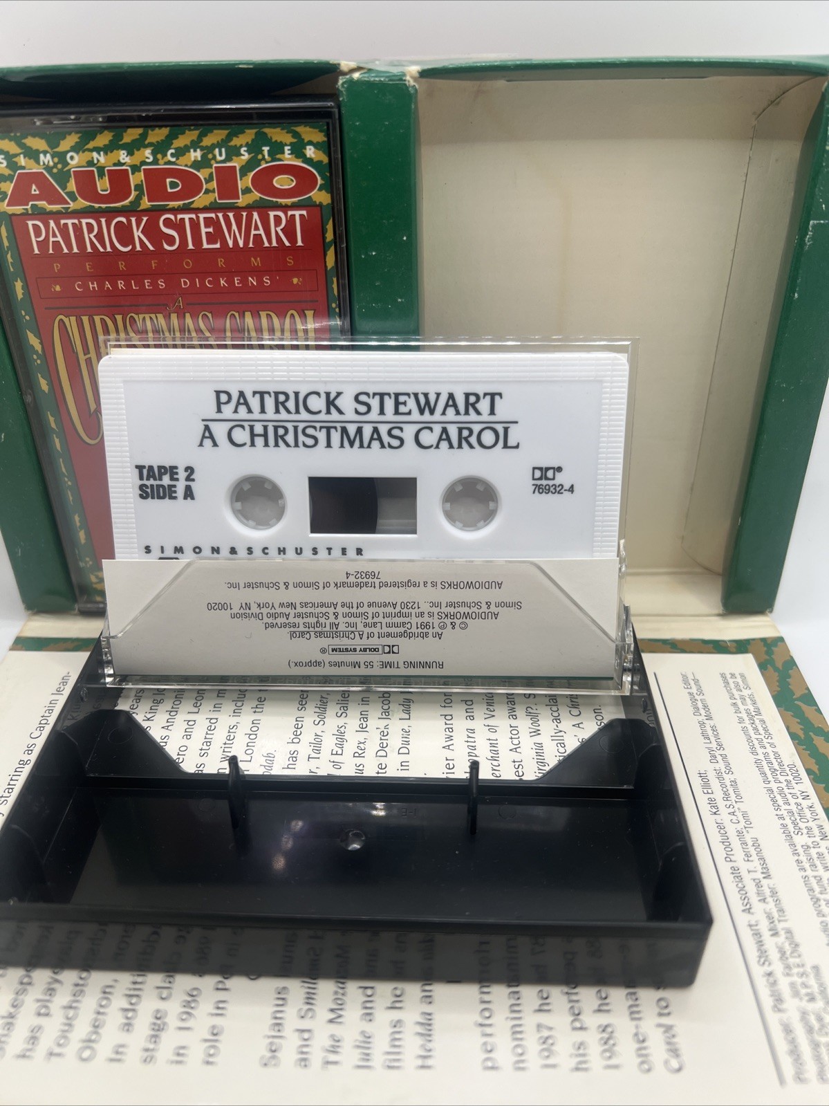 Patrick Stewart Performs A Christmas Carol By Charles Dickens Cassettes Pre Owne