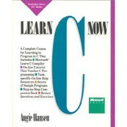 Learn C Now by Hansen, Augie Mixed media product Book The Fast Free Shipping
