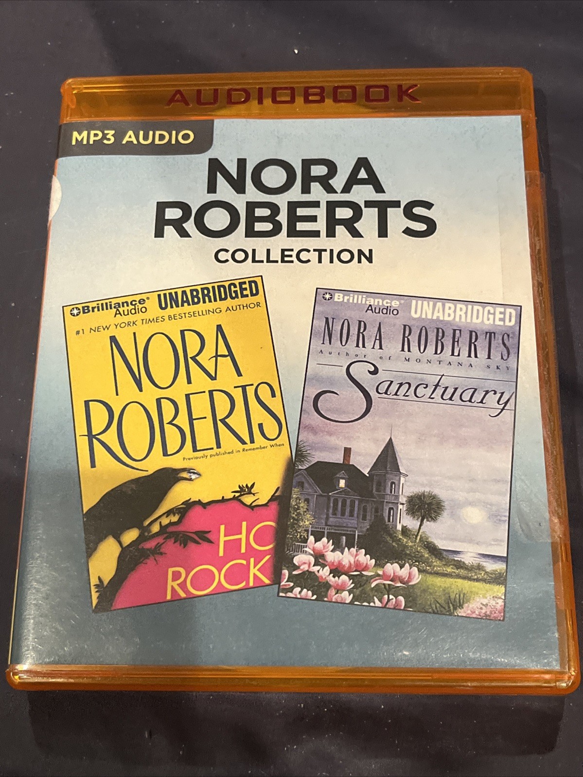 Nora Roberts Collection: Hot Rocks & Sanctuary (2003, MP3-CD Audio) 2 Discs